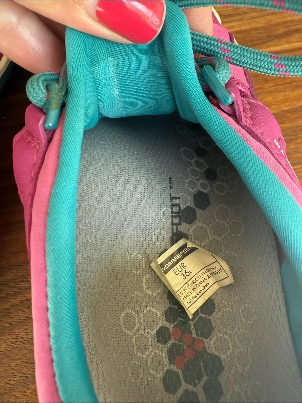 Vivo Barefoot Pink Sneakers Breatho Trail Women’s EU 36, US 5 Closed Shoes